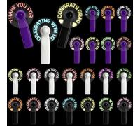 Lot de 24 mini ventilateurs portables en vrac pour invités avec batterie LED - Puissants ventilateurs personnels, remerciements pour célébrer avec nous - Cadeaux pour l'été, la plage, un mariage, une