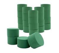 Lot de 24 mousses florales rondes - 8 x 5 cm - Pour fleurs fraîches - Pour fleurs fraîches - Pour fleurs fraîches - Pour fleurs artificielles