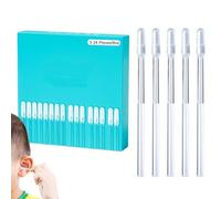 Lot de 24 nettoyeurs d'oreilles réutilisables - 65,5 mm - Pointe en résine PET - Outil de retrait de cérumen et nettoyant pour les oreilles - Hygiène - Bouchons d'oreilles pour la maison, les voyages
