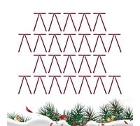 Lot de 24 nœuds en velours pour sapin de Noël - Décoration de Noël - Nœuds en velours rustique - Pour la maison, l'extérieur