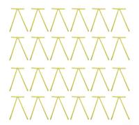 Lot de 24 nœuds en velours pour sapin de Noël, parfait pour couronnes et décorations saisonnières (doré)