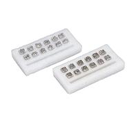 Lot de 24 outils de poinçonnage pour cuir - 12 animaux - 12 constellations - Style allié - Acier allié - Cuir - Timbres - Bricolage - Veste - Mallette - Ceinture
