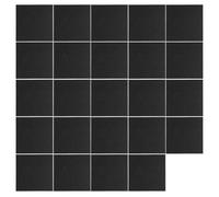 Lot de 24 panneaux acoustiques - 30 x 30 cm - Isolation acoustique - Avec absorbeur de bruit NRC de 0,90 - Autocollant - Pour décoration murale, studio, bureau, chambre à coucher, home cinéma - Noir
