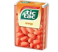 Lot de 24 paquets de 18 g Tic Tac orange 37 dragées Caramelle Blister