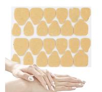 Lot de 24 pastilles adhésives à ongles en gelée (1 feuille) - Autocollants à ongles à presser - - Double face - Pour presser les ongles