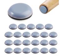 Lot de 24 patins autocollants pour meubles pour moquette et sols durs, pour éviter les dommages au sol et aider à déplacer des chaises et des tables (25 mm)