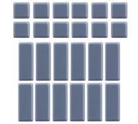 Lot de 24 patins de meubles avec forte adhérence et formes rectangulaires carrées pour la protection du sol