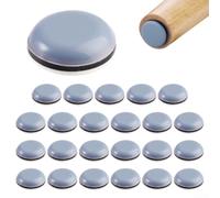 Lot de 24 patins de protection auto-ronds pour tapis pour éviter les dommages au sol et aider à déplacer les chaises et les tables (20 mm)