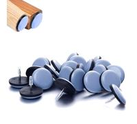 Lot de 24 patins de protection ronds de 30 mm pour pieds de chaise, faciles à déplacer sur moquette, carrelage en bois dur