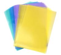 Lot de 24 Pcs Pochettes Coins Plastiques A4 Transparent