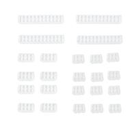 Lot de 24 peignes de câble GPU 6 broches 8 broches carte mère 24 broches pour clip de 3,0 à 3,6 mm Blanc