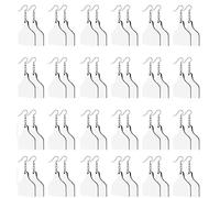 Lot de 24 pendentifs de boucles d'oreilles à transfert de chaleur inachevé - Pour femmes et filles - Outil de fabrication de bijoux par sublimation - Boucles d'oreilles vides