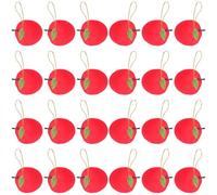 Lot de 24 pendentifs en forme de fruits pour décorations de fête de fin d'année, ornement à suspendre pour sapin de Noël