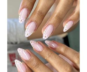 Lot de 24 petites presses sur les ongles Bâtonnets de fleur d'amande sur les ongles Couverture complète Faux ongles avec constructions florales pour femmes Ongles