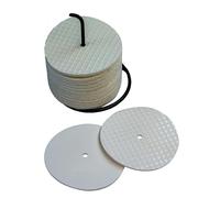 Lot de 24 Petits disques de marquage- Choix de Couleur Disponible (Rose Bleu Jaune ou Blanc)-Diamètre: 10cm-Sac de Transport et Support Inclus. (Blanc)