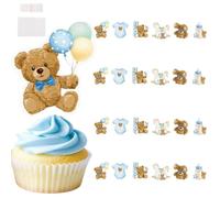 Lot de 24 petits pics à cupcakes - Décorations de gâteau d'anniversaire - Pour fête, cupcakes, mariage, remise de diplôme, fête de fin d'études, biscuits pour filles et garçons