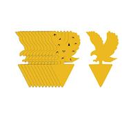 Lot de 24 pièges collants pour mouches à fruits, pièges à moucherons jaunes autocollants pour cuisine, intérieur et extérieur, insectes volants, plantes d'intérieur et d'intérieur (aigle)