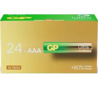 Lot de 24 piles Alcaline GP Batteries Ultra type AAA (LR03) 1,5V