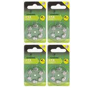 Lot de 24 Piles bouton Zinc Air Type 13 pour appareils auditifs type A13/13 compatibles PR48 1,45V - Visiodirect -