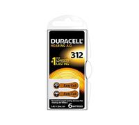 Lot de 24 piles Duracell Easy Tab 312 PR41 1,45 V spécialisées, marron, DA312N6