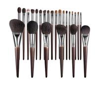 Lot de 24 pinceaux de maquillage professionnels en poils de chèvre naturels pour brocha maquillaje pedzle do makijazu estompage pinceau ombreur