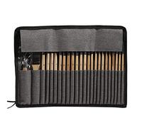 Lot de 24 pinceaux de peinture acrylique avec sac en tissu pour enfants et adultes