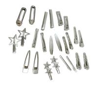 Lot de 24 pinces à cheveux en forme d'étoile à cinq pointes style coréen des années 2000 épingle à cheveux à la mode ornement de cheveux coiffure décoratif clip