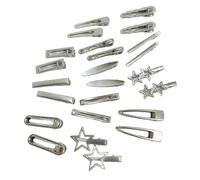 Lot de 24 pinces à cheveux en forme d'étoile à cinq pointes style coréen des années 2000 épingle à cheveux à la mode ornement de cheveux coiffure décoratif clip