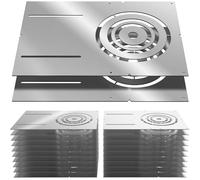 Lot de 24 plaques de montage pour plafonnier LED de 1,9 cm / 10,2 cm / 15,2 cm, panneau réglable pour support de lumière encastré à DEL, plaque de boîtier d'éclairage encastrée peu profonde