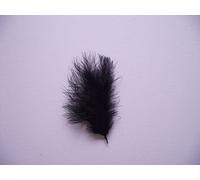 Lot de 24 plumes de marabout noires assorties pour loisirs créatifs