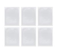 Lot de 24 pochettes autocollantes en PVC transparent pour photos, bibliothèque, étiquettes, badges, bureau