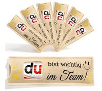 Lot de 24 pochettes en feutre pour cadeaux d'invités, cadeaux d'invités, cadeaux d'invités, cadeaux de motivation, mariage, confirmation, baptême, anniversaire (vous êtes important dans l'équipe - 24