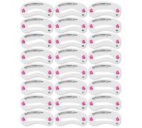 Lot de 24 pochoirs à sourcils Blanc YYV