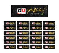 Lot de 24 porte-bonheur examen : cadeau Mutmacher pour réussir | En feutre de qualité supérieure. Idéal comme cadeau d'examen et cadeaux positifs, vous créez le cadeau, 14 x 5 cm