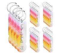 Lot De 24 Porte Clés En Acrylique Puce De Panier D'achat, Porte Clés En Acrylique En Forme De Jeton De, Acrylic Shopping Trolley Tokens, Amovible Démontable Pour Mariages Baptêmes Noël Anniversaires