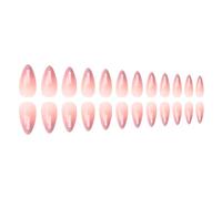 Lot de 24 presses à ongles en acrylique en forme d'amande - Accessoire d'art de manucure pour déclarations tendance du printemps à l'hiver