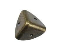 Lot de 24 protections d'angle pour meubles - 3 cm - Bronze - Protection d'angle de table de style rétro - Avec vis - Pour bureau, boîte, armoire, album photo et scrapbooking