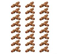 Lot de 24 raccords en T barbelés pour irrigation goutte à goutte 16 mm pour une irrigation efficace du jardin et de la pelouse