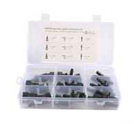 Lot de 24 raccords rapides ID6 pour tuyau diesel de 6 mm avec connecteurs ABS mâles femelles de 7,89 mm, 9,49 mm, 9,89 mm, pour l'entretien de voiture et de camion