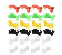 Lot de 24 rivets en plastique pour serrure de porte de voiture - Clips de fixation en nylon - 5 mm - Taille de la tige - Compatible avec ES 300 Corolla Highlander MR2 RAV4
