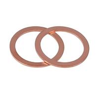 Lot de 24 rondelles d'écrasement de 30 x 36 x 2 mm, assortiment de rondelles plates en cuivre massif, kit de joint d'étanchéité M30, joints de carter d'huile, automobile, écrou à vis
