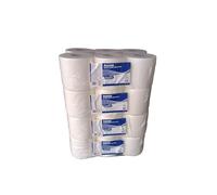 Lot de 24 rouleaux d'essuie-mains en papier blanc gauffré Ecolabel 450 feuilles par bobine à dévidage central essuie tout pure cellulose de qualité professionnelle