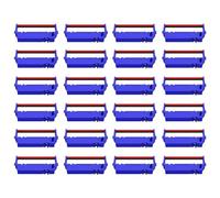 Lot de 24 rubans d'encre compatibles SP700 B/R pour imprimante Star RC-700BR SP-700BR SP-712 SP-742, noir et rouge