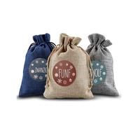 Lot de 24 sachets cadeaux pour calendrier de l'Avent de Noël, avec autocollants numérotés de 1 à 24, compatibles avec les décorations murale