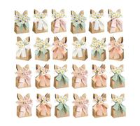 Lot de 24 sacs cadeaux - Fleurs séchées bohème - Sacs en vrac rustiques avec fleurs séchées pour anniversaire, jardin, réunions, chasse aux œufs, maison, école, salon