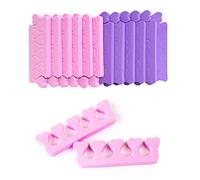 Lot de 24 séparateurs d'orteils en coton en forme de cœur de pêche - Séparateur d'orteils - Séparateur d'orteils - Convient pour le nail art, la pédicure, le gel de frottis, etc.