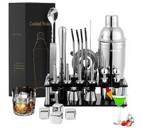 Lot de 24 shakers à cocktail de 750 ml, accessoires de bar, mélangeur de coctail, barman, accessoires de barman, accessoires de barman, pour hommes et femmes (type 4)