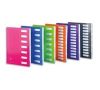 Lot de 24 trieurs sans élastique MON DOSSIER en carte. 7 compartiments. Coloris assortis G