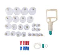 Lot de 24 ventouses biomagnétiques pour massage des muscles du corps