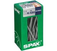 SPAX IN.FORCE, 6 x 120 mm, 24 pièces, filetage complet, tête cylindrique, T-STAR plus T30, 4CUT, WIROX - 4211010601207